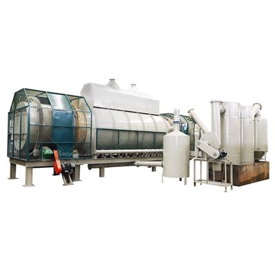 Horizontal Bio Charcoal Production Pyrolysis Furnace Continuous Carbonization Furnace for Charcoal Line