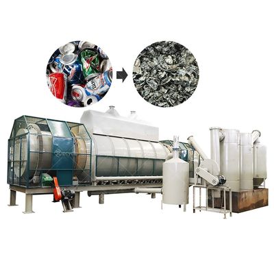Environmental UBC Decoating Machine Aluminium Cans Paint Remove Furnace Continuous Carbonization Furnace