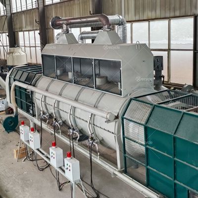 Environmental UBC Decoating Machine Aluminium Cans Paint Remove Furnace Continuous Carbonization Furnace