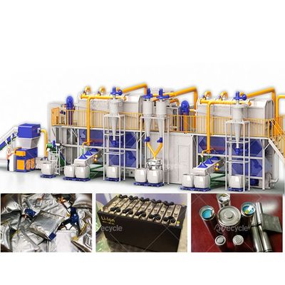 Cylindrical Lithium Battery Recycling Machine Car Lithium Ion Battery Recycling Plant