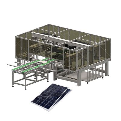 PV Modules Recycler Mono Solar Panels Recycling Machine Aluminum Frame Removing Machinery