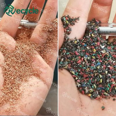 700kg/h Waste Copper Electric Wire Shredder CE Separating Granulator Scrap Cable Recycling Machine