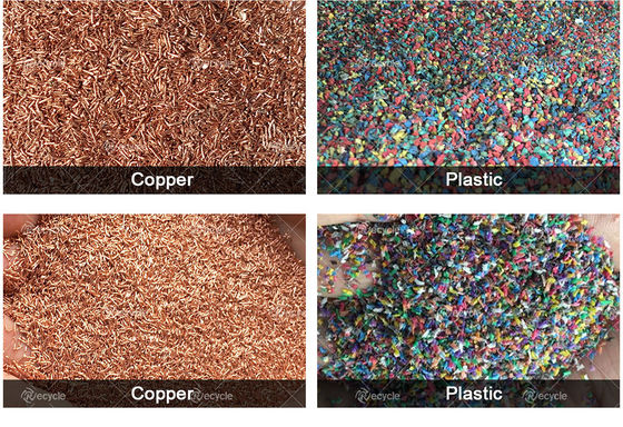 100-1000kg/h Capacity Copper Wire Recycling Machine Automatic Granulator and Separator