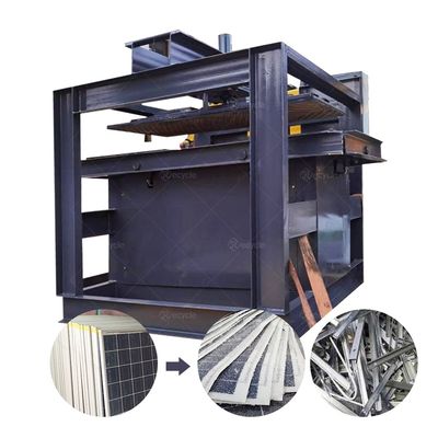 Removing Solar Panel Aluminum Frame Pressure 1-2T PV Panels Frame Dismantling Machine