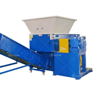 Pet Bottles Aluminum Cans Shredding Double Shaft Shredder Machine/Waste Plastic Shredder Machine