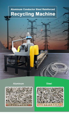 ACSR Cable Wire Crushing Separating Equipment with Aluminum Conductor Steel Reinforced