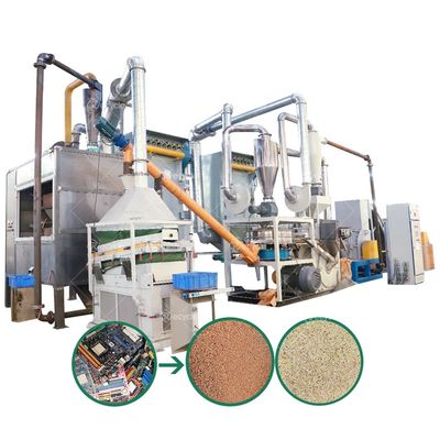3000KG Weight E Waste Recycling Machine for Scrap Circuit Board and CPU Gold Refining
