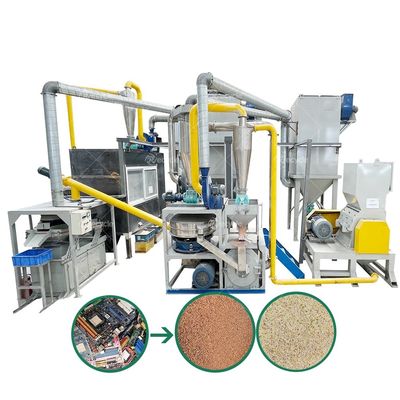 Hot Sale E Waste Shredder Recycling Machine Electronic Waste Recycling Machine TV Mother Board Mobile Phone Recycling Machine