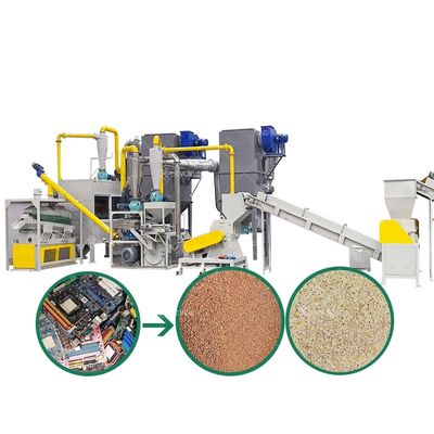 Scrap PCB Mother Board Gold Recovery E Waste Treatment Plant for Computer Motherboards