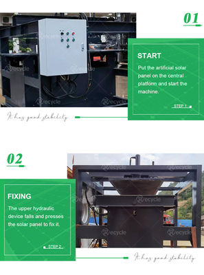 China's First and Only Factory PV Panels Dismantling Machine Solar Panel Recycling Equipment Aluminum Frame Removing System