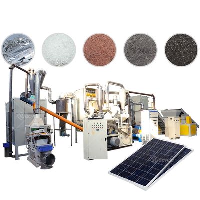 Popular in Europe Photovoltaic PV Panels Recycling Line Solar Modules Recycling Process Recycle Machine For Solar Panel