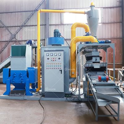 99.9% Purity Copper Wire 100-200kg Per Hour Scrap Copper Wire Granulator Machine 220V/380V
