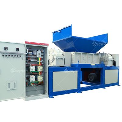 Twin Shafts Industrial Shredder for Scrap Metal Processing and Environment Protection