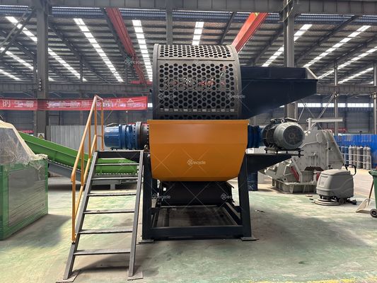 Plastic Waste Crusher Solid Waste Recycle Machine with Mini Double Shaft Shredder