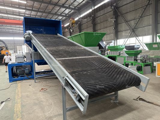 Plastic Waste Crusher Solid Waste Recycle Machine with Mini Double Shaft Shredder