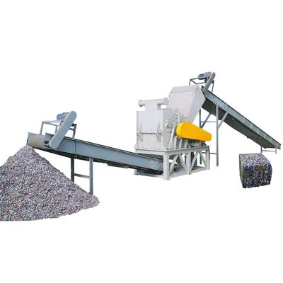 Multifunctional Waste Material Shredder for Recycling Aluminum Cans Bales and Steel Chips