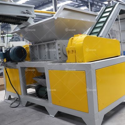 9CrSi Blades Material Double Shaft Shredder Machine for Municipal Waste Plastic Crusher