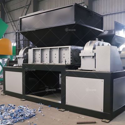 9CrSi Blades Material Double Shaft Shredder Machine for Municipal Waste Plastic Crusher