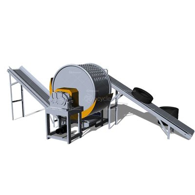 Double Shaft Tire Tyre Plastic Cardboard Metal Rubber Shredder Machine