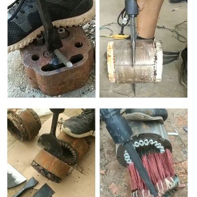 Scrap Motor Stator Rotor Cutting Machine Copper Wire Pulling Tool