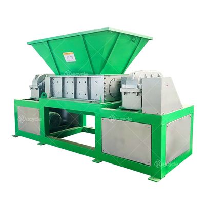 Multifunctional Waste Material Shredder Double Shaft Shredder for Recycling Textiles