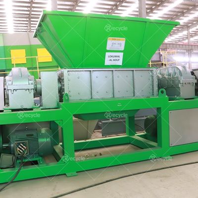 Multifunctional Waste Material Shredder Double Shaft Shredder for Recycling Textiles