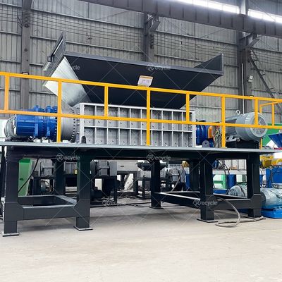 Multifunctional Waste Material Shredder Double Shaft Shredder for Recycling Textiles