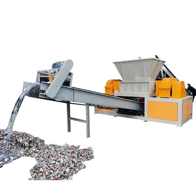 Customized Metal Plastic Tyre Shredder for Client's Requirements and Wood Pallet