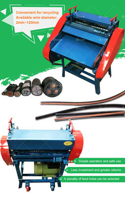 Direct Waste Cable Wire Peeling Machine with Max.Production Capacity of 4000kg/h