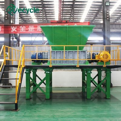 Retail Multi Functional Big Capacity Twin Shaft Metal Shredder Machine 3600x1500x2200mm