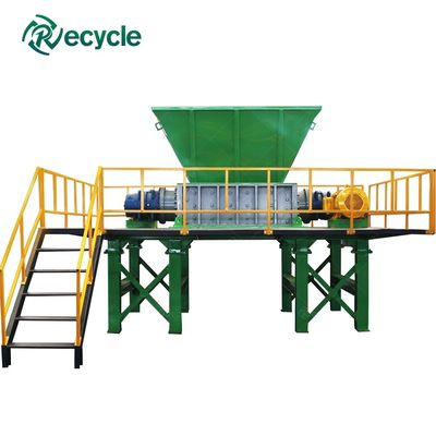 9CrSi/D2/SKD-11 Blades TWO Shaft Shredder Machine for Heavy Duty Industrial Shredding