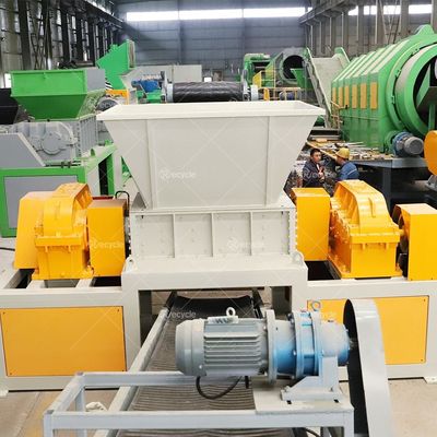 Professional Metal Wood Plastic Tire Industrial Recycling Shredding Double Shaft Shredder Machine