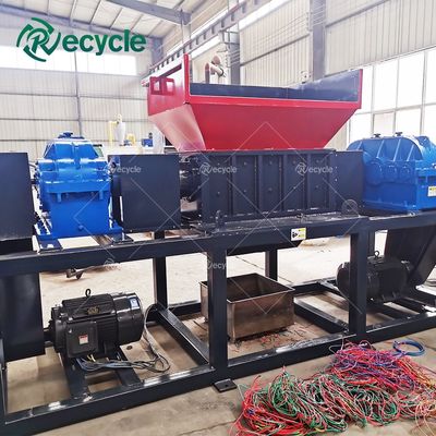 Twin Shaft Automatic Shredder Solid Waste Shredding Machine Metal Double Shaft Shredder