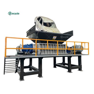 Industrial Waste Tire Shredder Heavy Duty Automatic Scrap Car Tire Shredding Machine
